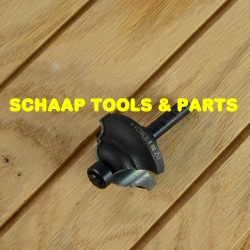 Contraprofielfrees R 6,3-6,3mm HW-hardmetaal wisselschacht 8mm met geleidelager | 24703-5-44912